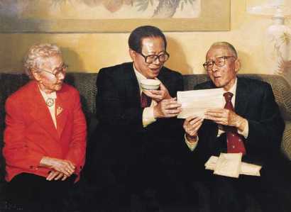 刘文进 2002年作 师生情